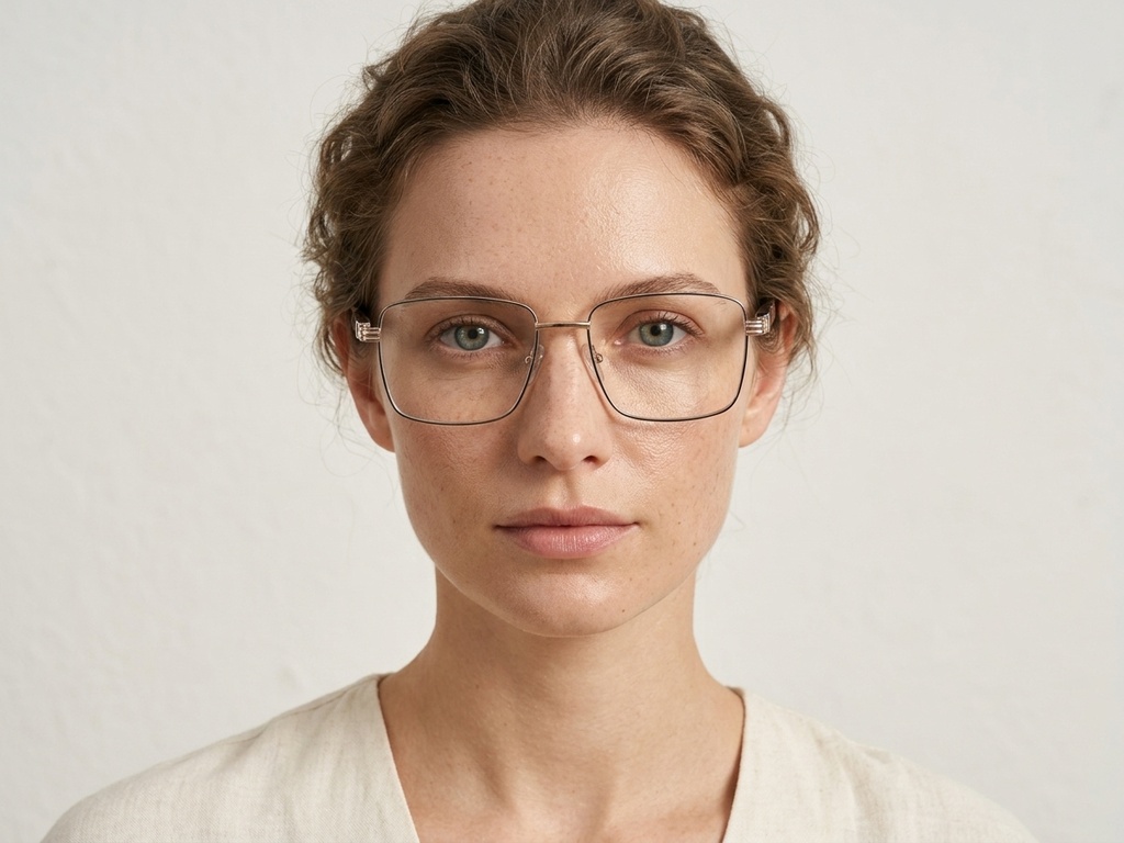BS2425-0647_Golden_Rectangular_Metal_Glasses_corner-tryon_female