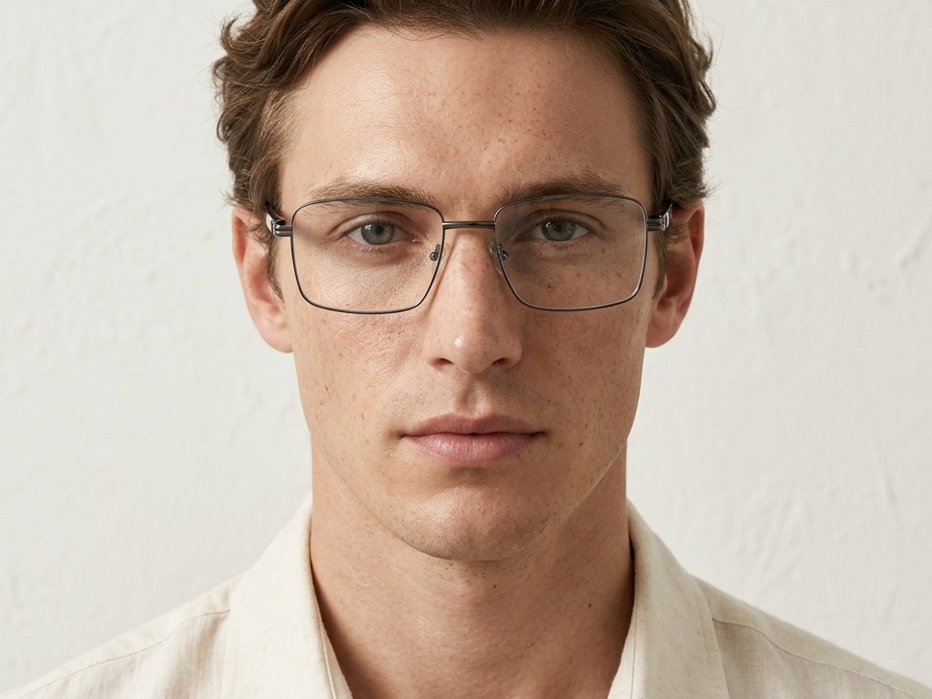 BS2425-0649_Grey_Rectangular_Metal_Glasses-tryon_male