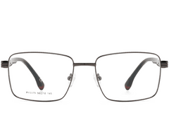 BS2425-0649_Grey_Rectangular_Metal_Glasses_front