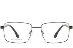 BS2425-0649_Grey_Rectangular_Metal_Glasses_front