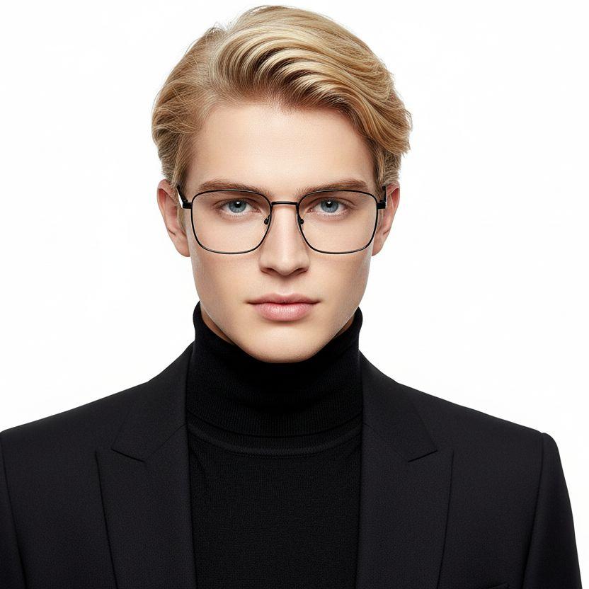 bs2425-0654_black_rectangular_metal_glasses_model