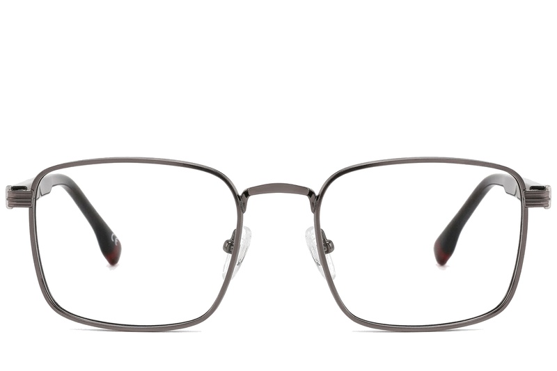 BS2425-0655_Grey_Rectangular_Metal_Glasses_corner-front