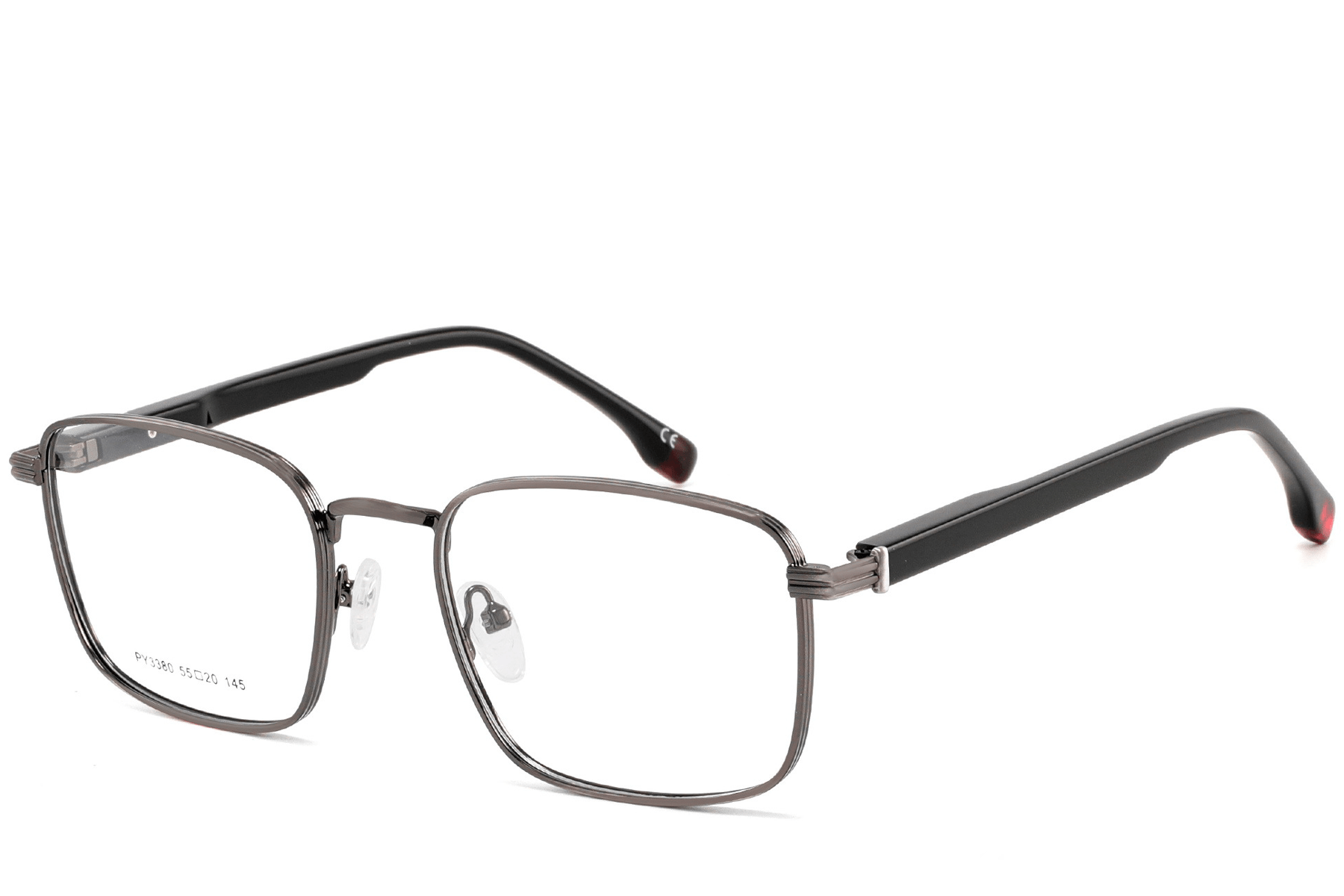 BS2425-0655_Grey_Rectangular_Metal_Glasses_corner