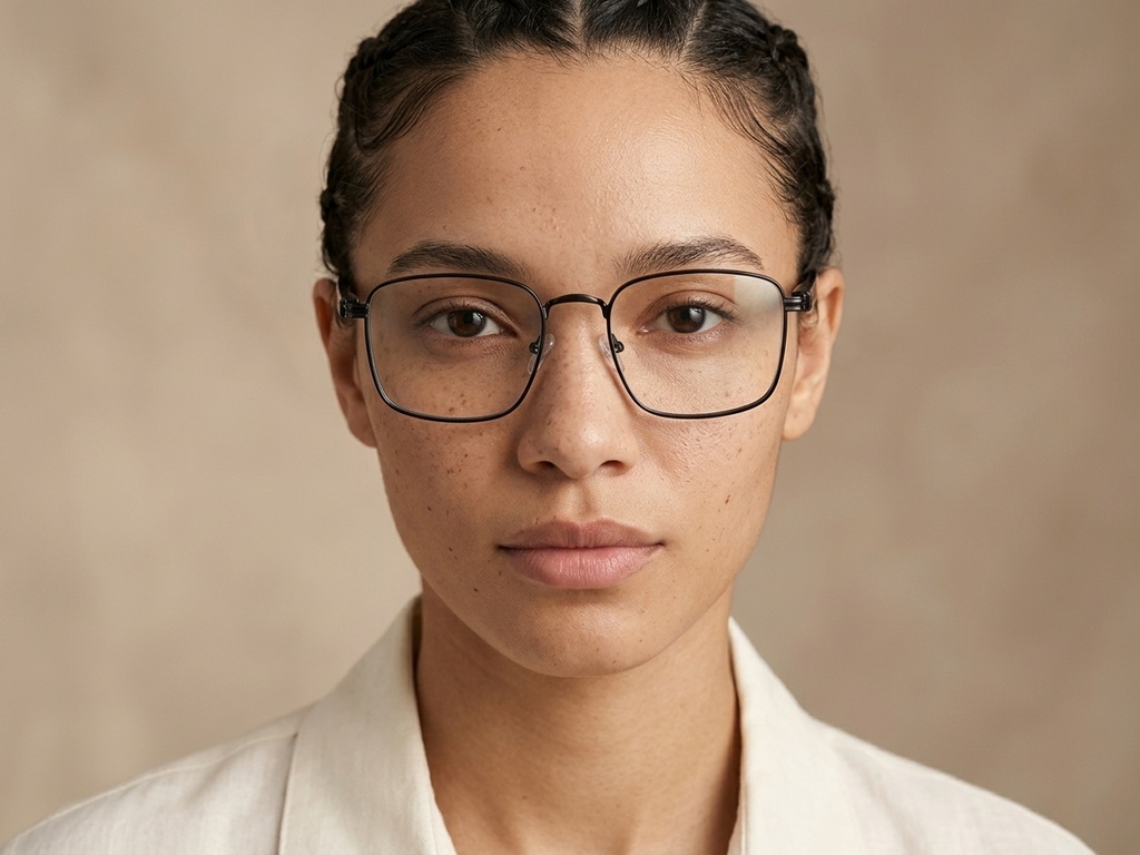 BS2425-0656_Black_Rectangular_Metal_Glasses_corner-tryon_female
