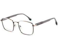 Occhiali rettangolari in metallo grigio #BS2425-0657