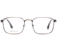 BS2425-0657_Grey_Rectangular_Metal_Glasses_front