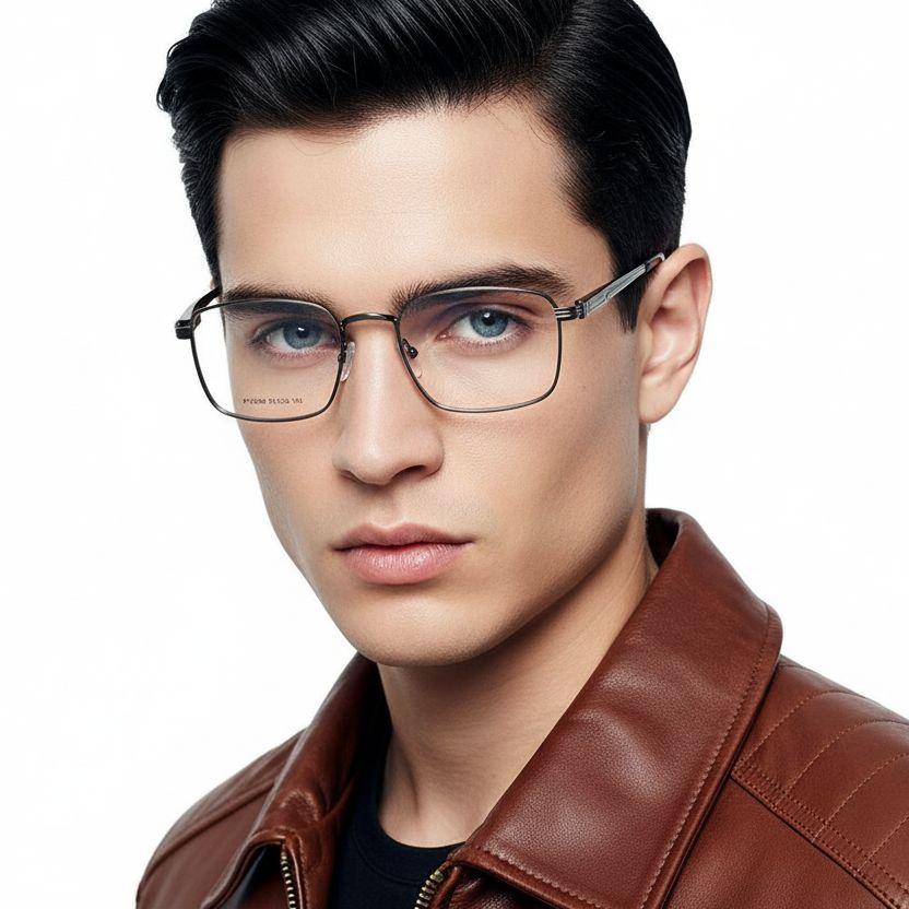 bs2425-0657_grey_rectangular_metal_glasses_model