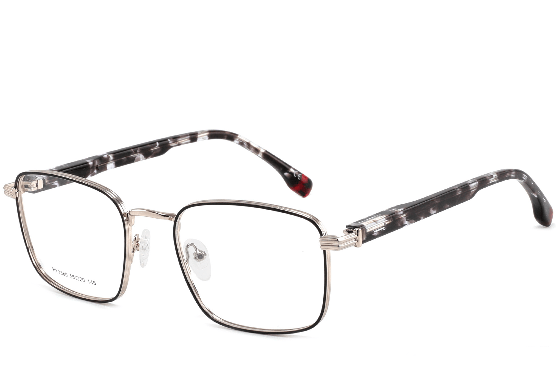 BS2425-0658_Golden_Rectangular_Metal_Glasses_corner