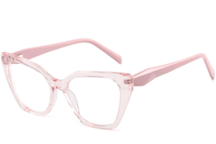 Schmetterlingsrosa Acetatbrille #BS2425-0712
