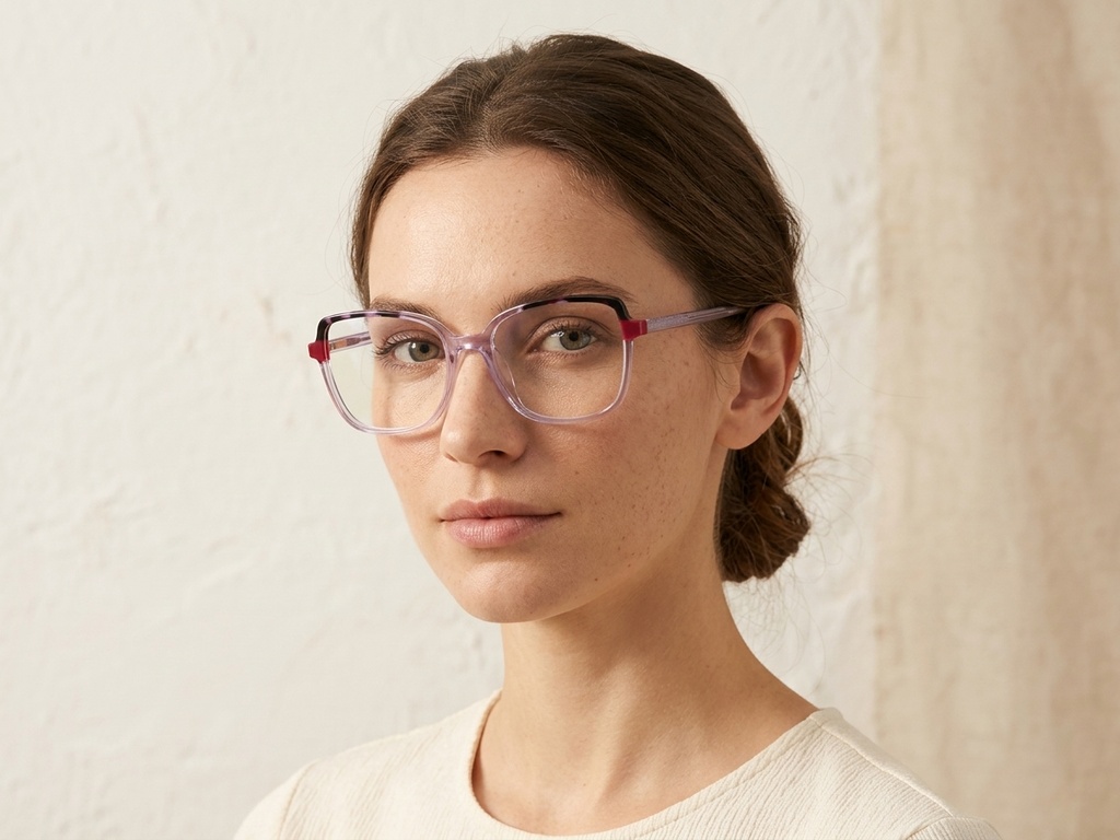BS2425-0721_Purple_Butterfly_Acetate_Glasses_corner-tryon_female