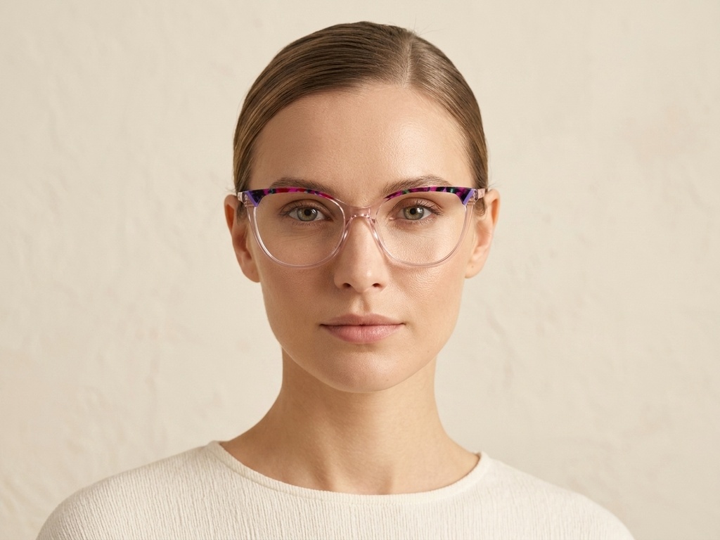 BS2425-0757_Pink_Butterfly_Acetate_Glasses_corner-tryon_female