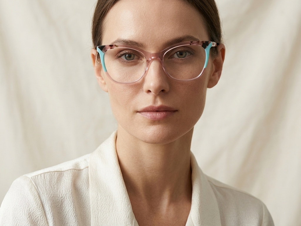 BS2425-0768_Pink_Butterfly_Acetate_Glasses_corner-tryon_female