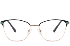 BS2425-0785_Black_Butterfly_Metal_Glasses_front