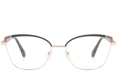 BS2425-0793_Green_Butterfly_Metal_Glasses_front