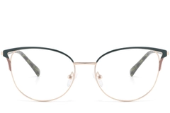 BS2425-0805_Green_Butterfly_Metal_Glasses_front