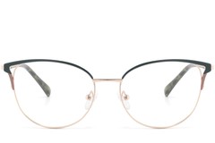 BS2425-0805_Green_Butterfly_Metal_Glasses_front