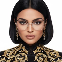 bs2425-0823_black_geometric_metal_glasses_model