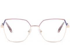 BS2425-0826_Pink_Geometric_Metal_Glasses_front