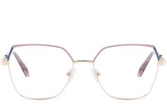 BS2425-0826_Pink_Geometric_Metal_Glasses_front