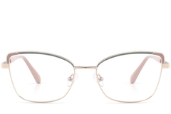 BS2425-0834_Green_Butterfly_Metal_Glasses_front