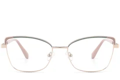 BS2425-0834_Green_Butterfly_Metal_Glasses_front
