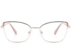 BS2425-0834_Green_Butterfly_Metal_Glasses_front