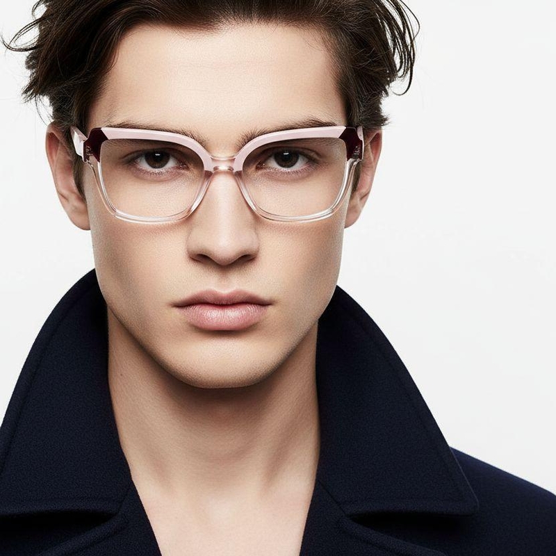 0843 Butterfly Pink Acetate Glasses #BS2425-0843