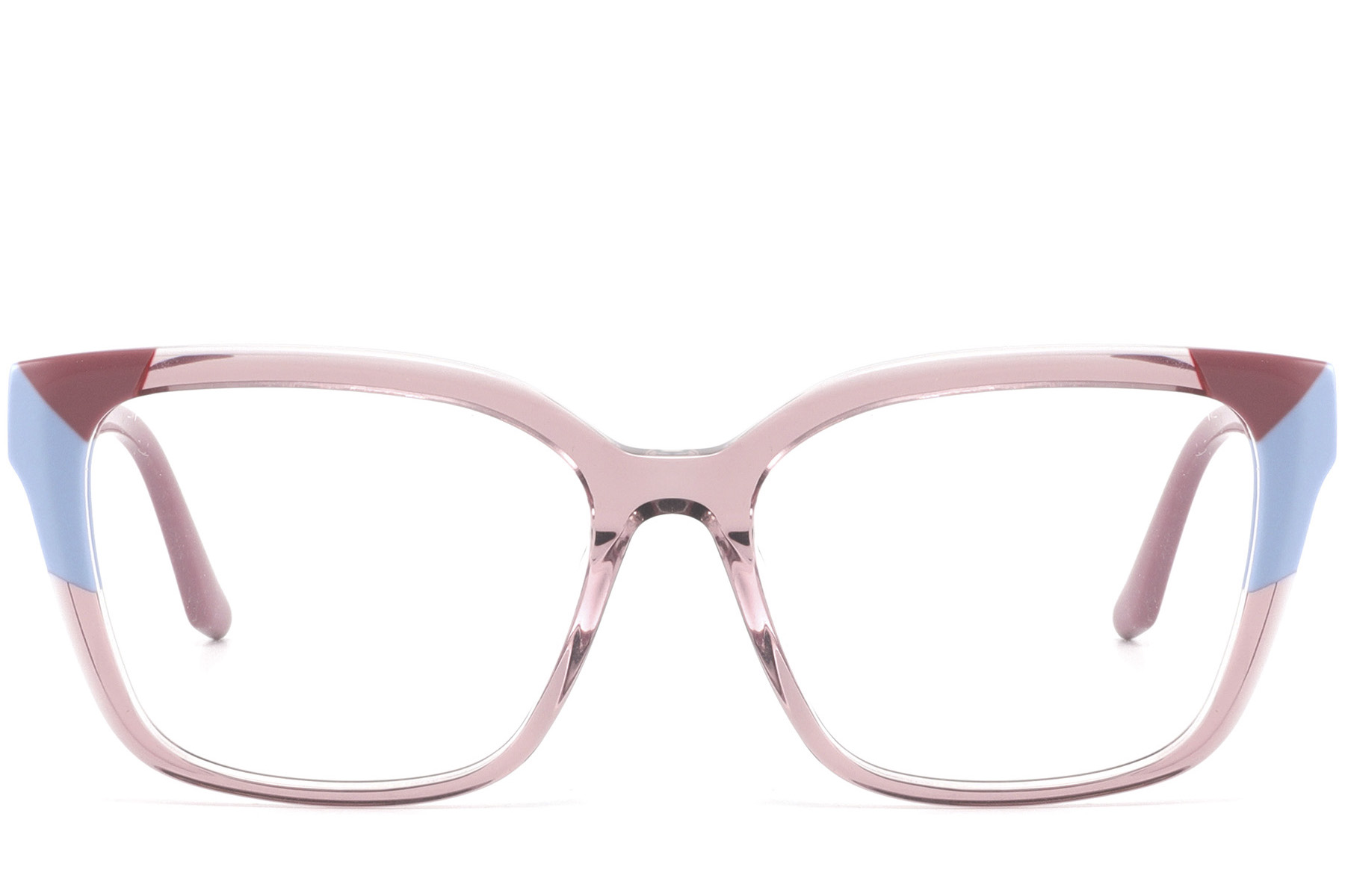 BS2425-0865_Pink_Rectangular_Acetate_Glasses_front