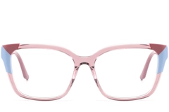 BS2425-0865_Pink_Rectangular_Acetate_Glasses_front