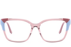 BS2425-0865_Pink_Rectangular_Acetate_Glasses_front