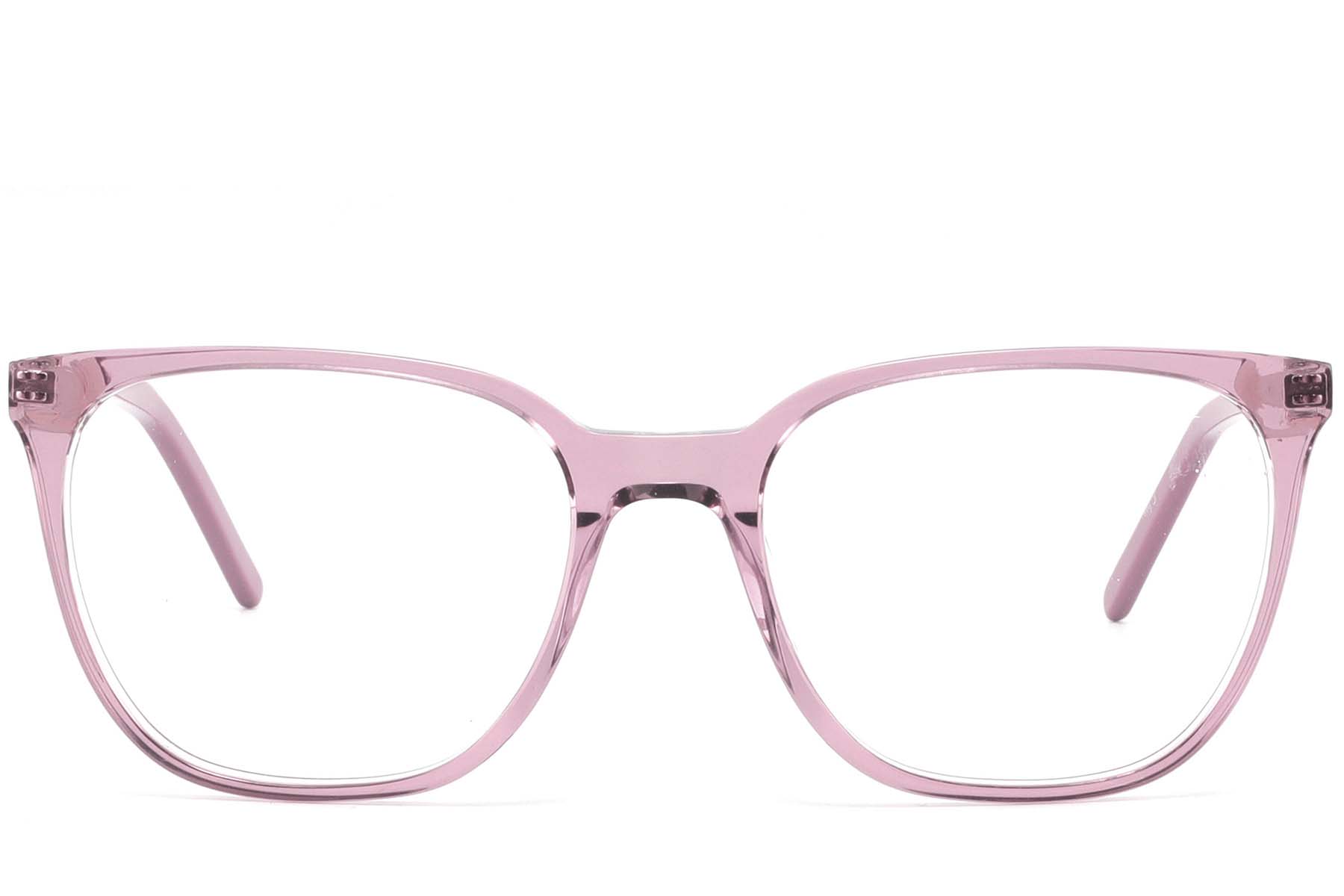 BS2425-0893_Pink_Rectangular_Acetate_Glasses_front