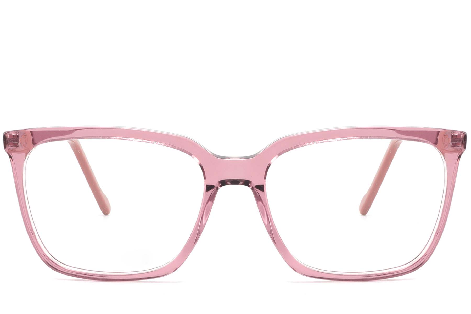 BS2425-0947_Pink_Rectangular_Acetate_Glasses_front