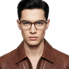 bs2425-0964_brown_rectangular_acetate_glasses_model