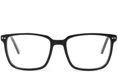 BS2425-0988_Black_Rectangular_Acetate_Glasses_front