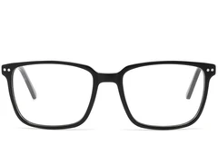 BS2425-0988_Black_Rectangular_Acetate_Glasses_front