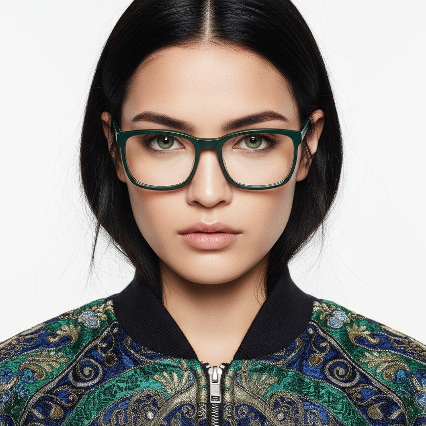 bs2425-0997_green_rectangular_acetate_glasses_model