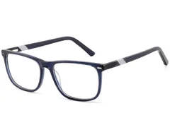 Rectangular Blue Acetate Glasses #BS2425-1004