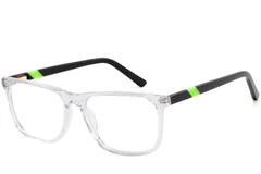 Rectangular Transparent Acetate Glasses #BS2425-1005
