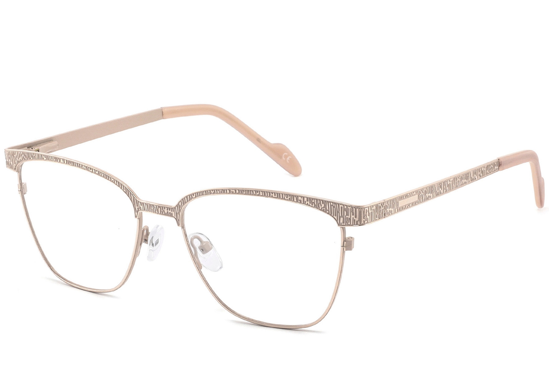 BS2425-1093_Brown_Rectangular_Metal_Glasses_corner