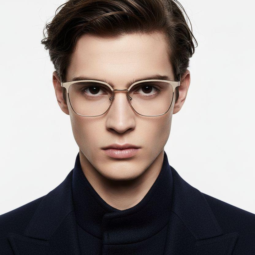 bs2425-1105_brown_rectangular_metal_glasses_model