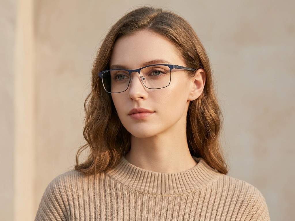 BS2425-1137_Blue_Rectangular_Metal_Glasses_corner-tryon_female