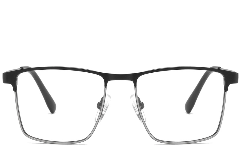 BS2425-1139_Black_Rectangular_Metal_Glasses_corner-front