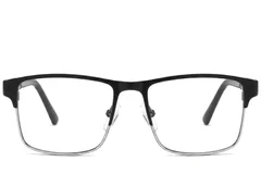 BS2425-1143_Black_Rectangular_Metal_Glasses_corner-front