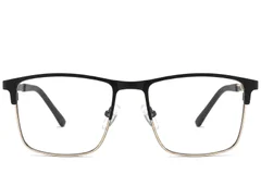 BS2425-1145_Black_Rectangular_Metal_Glasses_corner-front