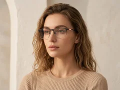 BS2425-1145_Black_Rectangular_Metal_Glasses_corner-tryon_female