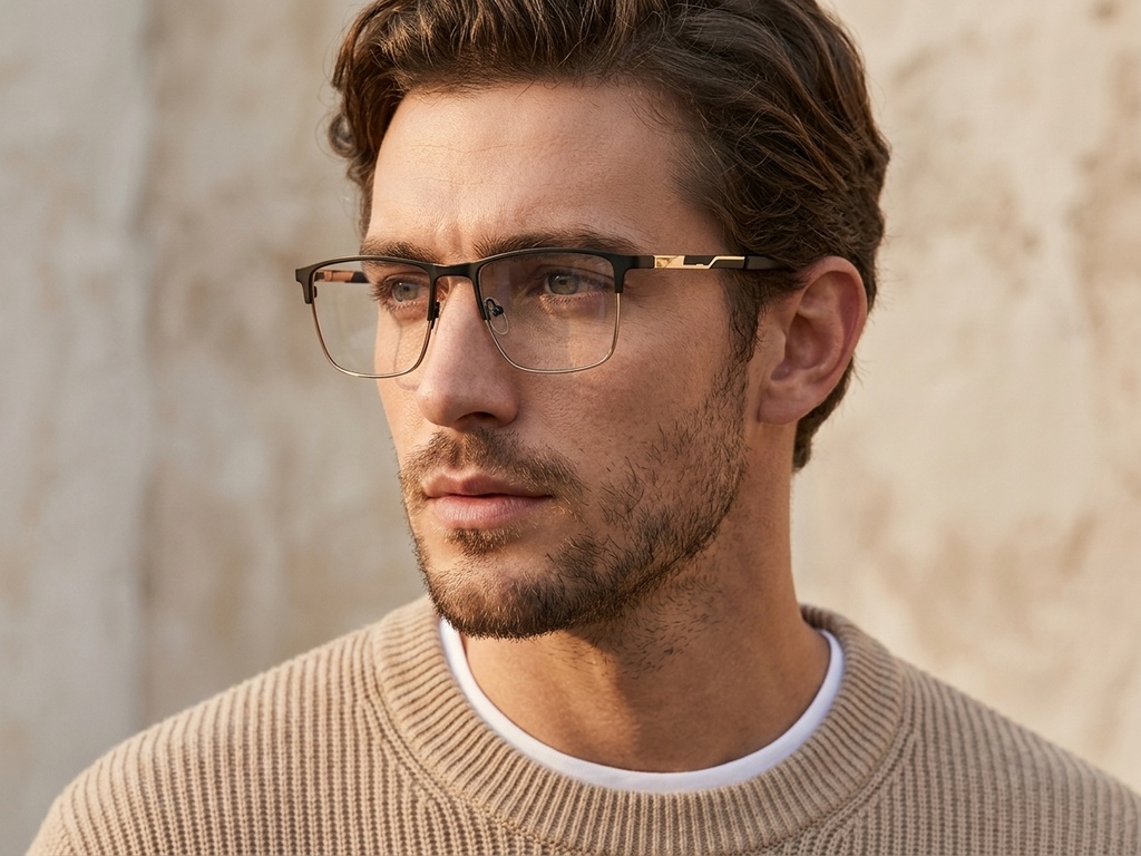 BS2425-1145_Black_Rectangular_Metal_Glasses_corner-tryon_male