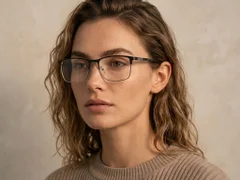 BS2425-1148_Black_Rectangular_Metal_Glasses_corner-tryon_female