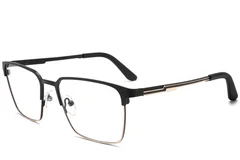 BS2425-1150_Black_Rectangular_Metal_Glasses_corner