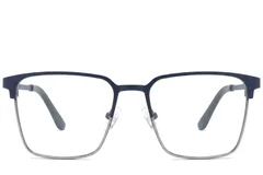 BS2425-1151_Blue_Rectangular_Metal_Glasses_corner-front