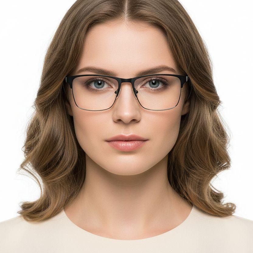 bs2425-1157_black_rectangular_metal_glasses_model